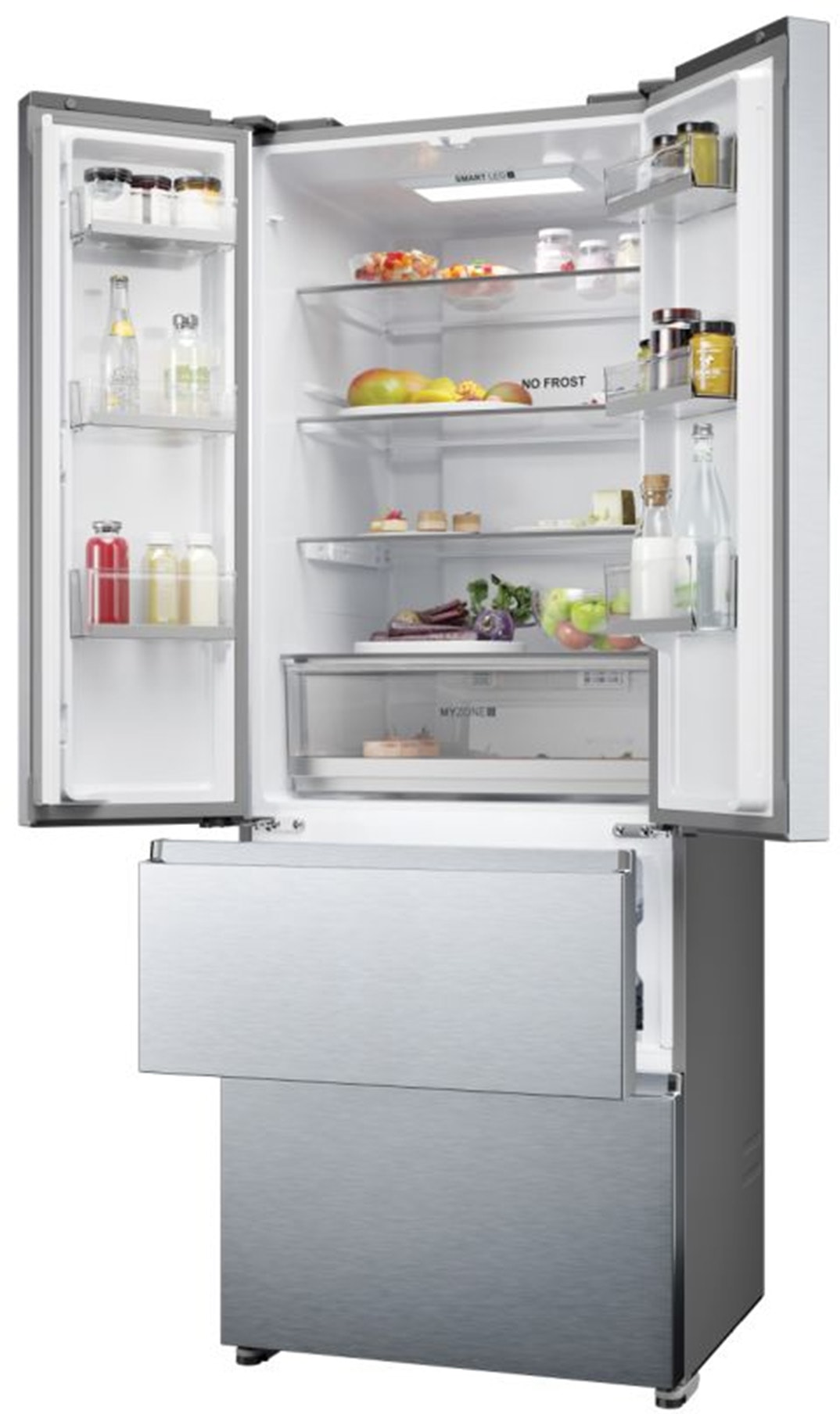 Réfrigérateur 4 portes HAIER , Froid No Frost, 446L, Inox - HFR5719ENMG Réfrigérateur 4 portes HAIER , Froid No Frost, 446L, Inox - HFR5719ENMG