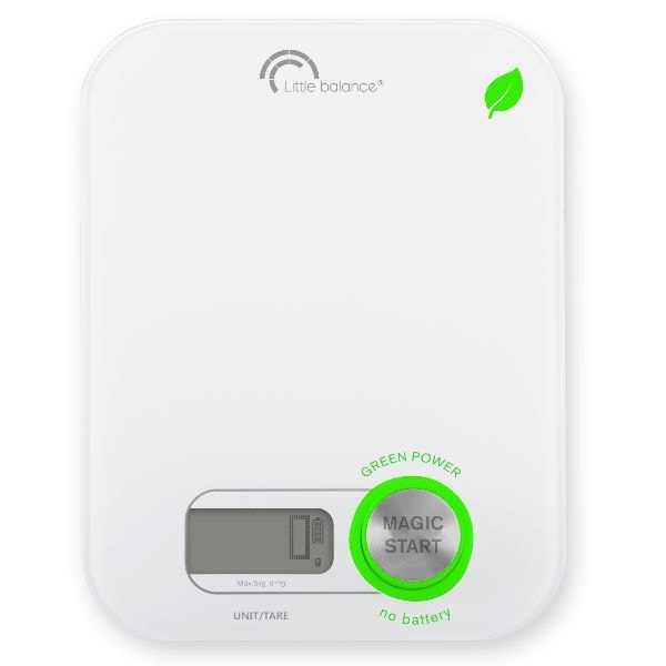 Balance de cuisine LITTLE BALANCE Sans pile 5kg Tare Liquides Blanc 8198