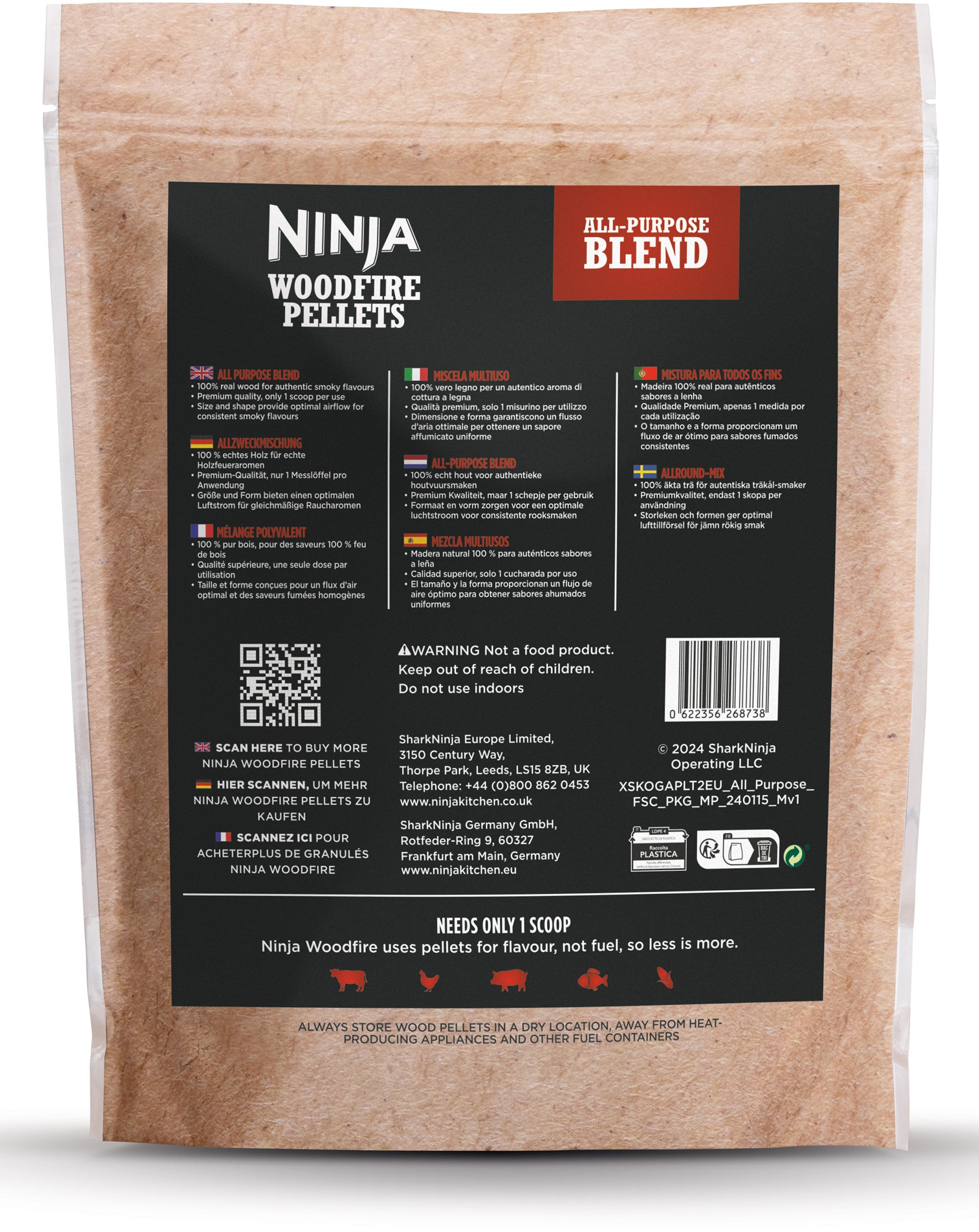 Accessoire barbecue NINJA Granulés de bois - XSKOGAPLT2EU