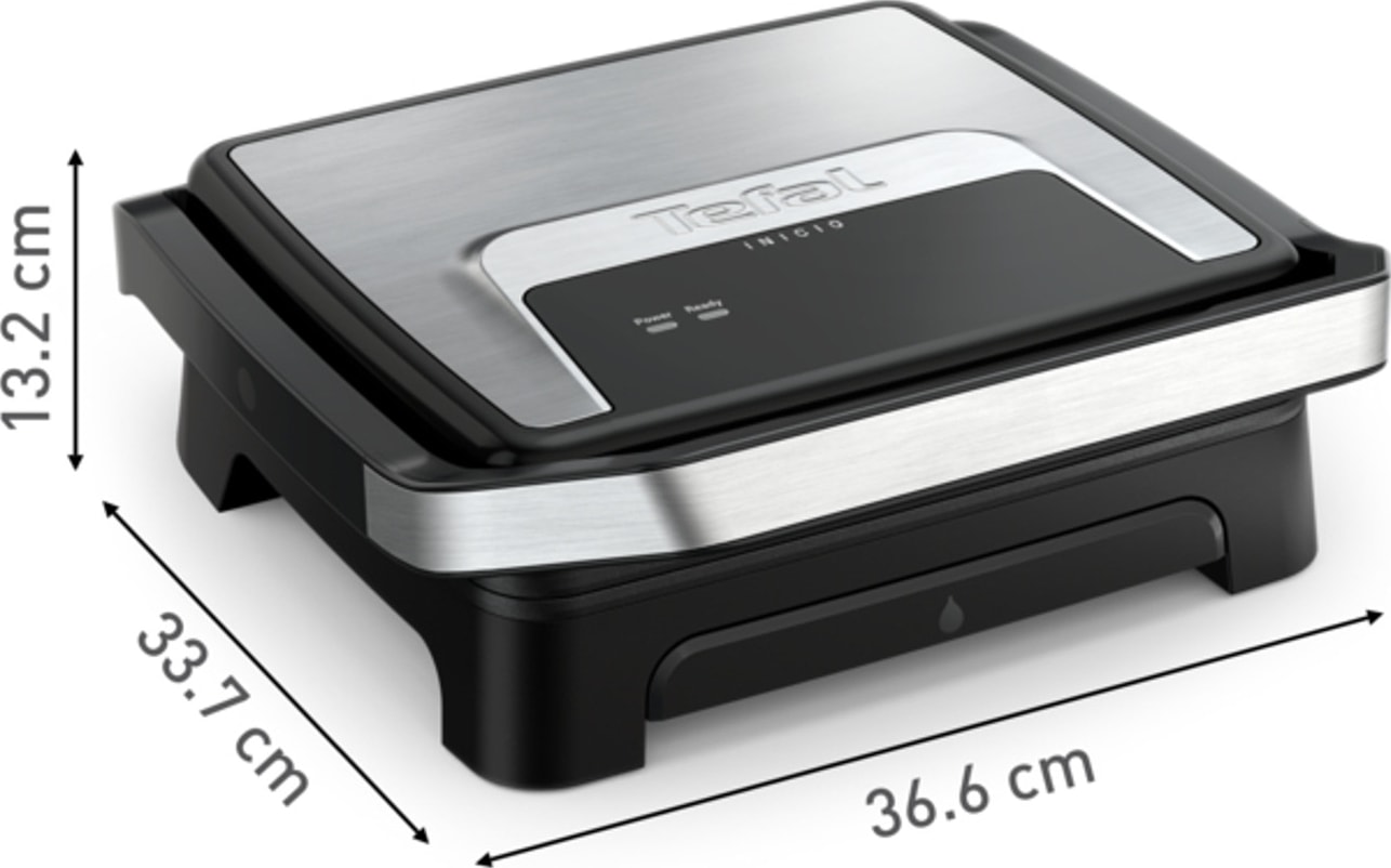 Grill viandes TEFAL 29x26cm Antiadhésive Inox - GC271D10