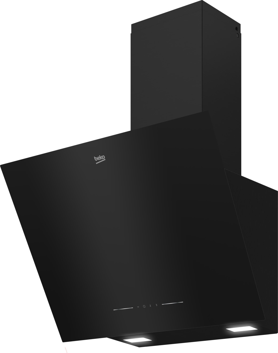 Hotte decorative murale BEKO 56dB 60 cm Noir - BHCA62442BBH