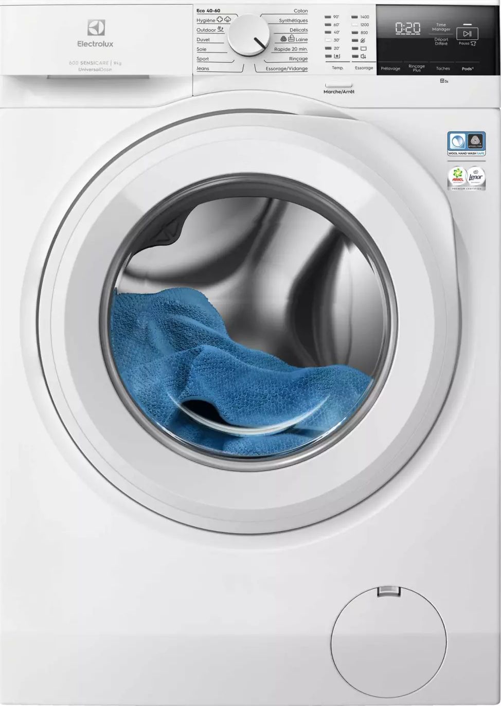 Lave linge Frontal ELECTROLUX 9kg 1400trs/min Blanc EW6FI1429OV