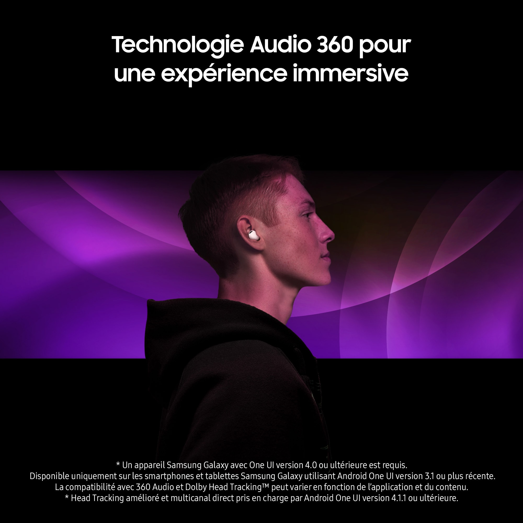 Ecouteurs True Wireless SAMSUNG Galaxy Buds 2 Pro Lavande - SM-R510NLVAXEF Ecouteurs True Wireless SAMSUNG Galaxy Buds 2 Pro Lavande - SM-R510NLVAXEF