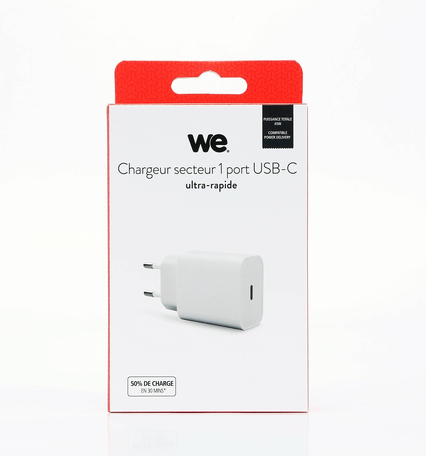 Chargeur secteur WE  - WEAL1USBC45W