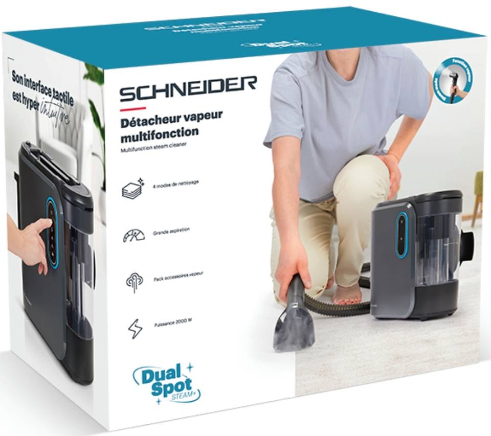 Nettoyeur vapeur SCHNEIDER Dual Spot Steam+ - SCVCO24DEC