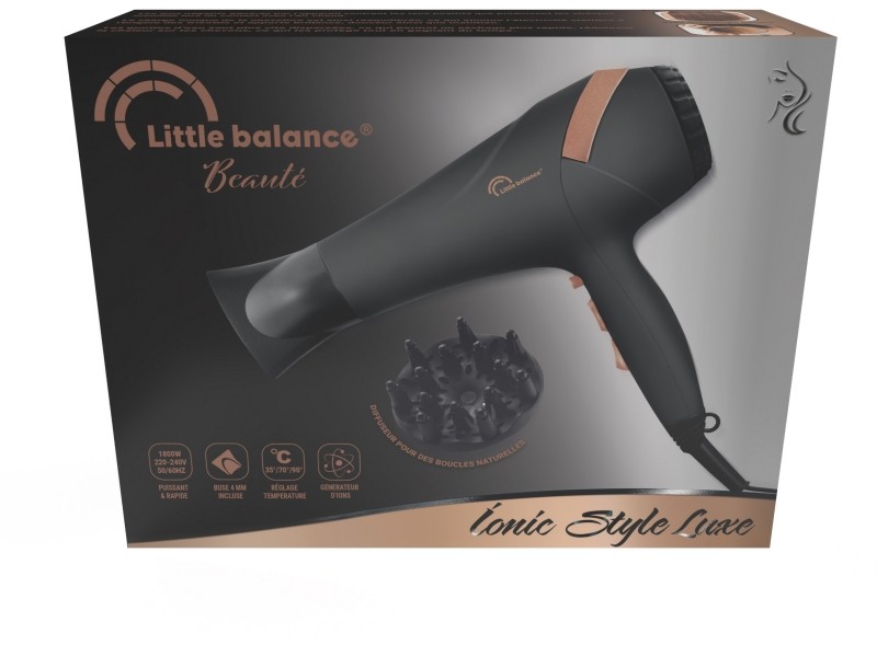 LITTLE BALANCE Sèche-cheveux Ionic Style Luxe - 8626