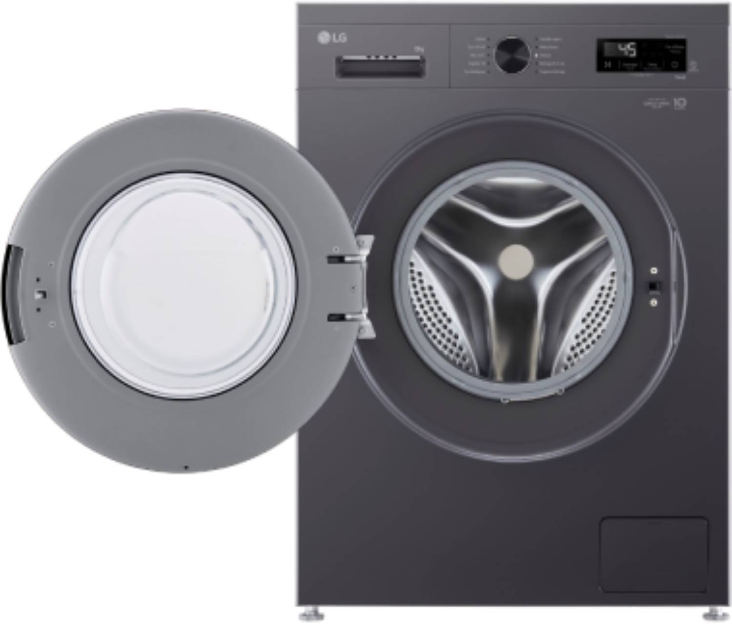 Lave linge Frontal LG , 1400 trs/mn, 8kg, Noir - F84B15MBS Lave linge Frontal LG , 1400 trs/mn, 8kg, Noir - F84B15MBS
