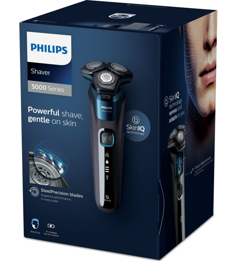 Rasoir électrique PHILIPS Shaver series 5000 SkiniQ 100 % étanche Noir - S5586/66 Rasoir électrique PHILIPS Shaver series 5000 SkiniQ 100 % étanche Noir - S5586/66