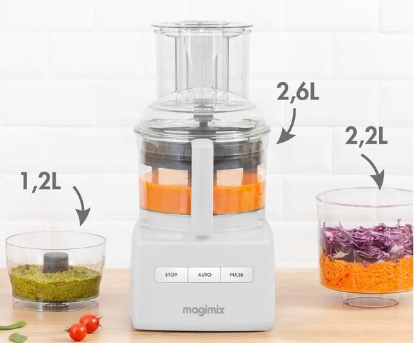 Robot culinaire MAGIMIX 2.6L 650W Blanc - 18370F