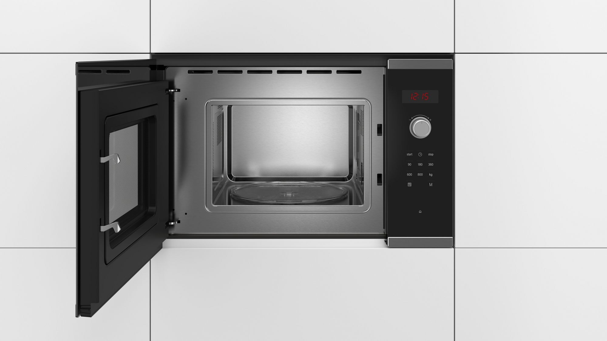 Micro ondes Encastrable BOSCH 800W 20L Inox - BFL523MS0