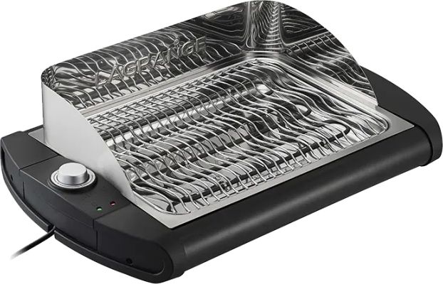 Barbecue électrique LAGRANGE 40x28cm Acier inoxydable Noir - 319005
