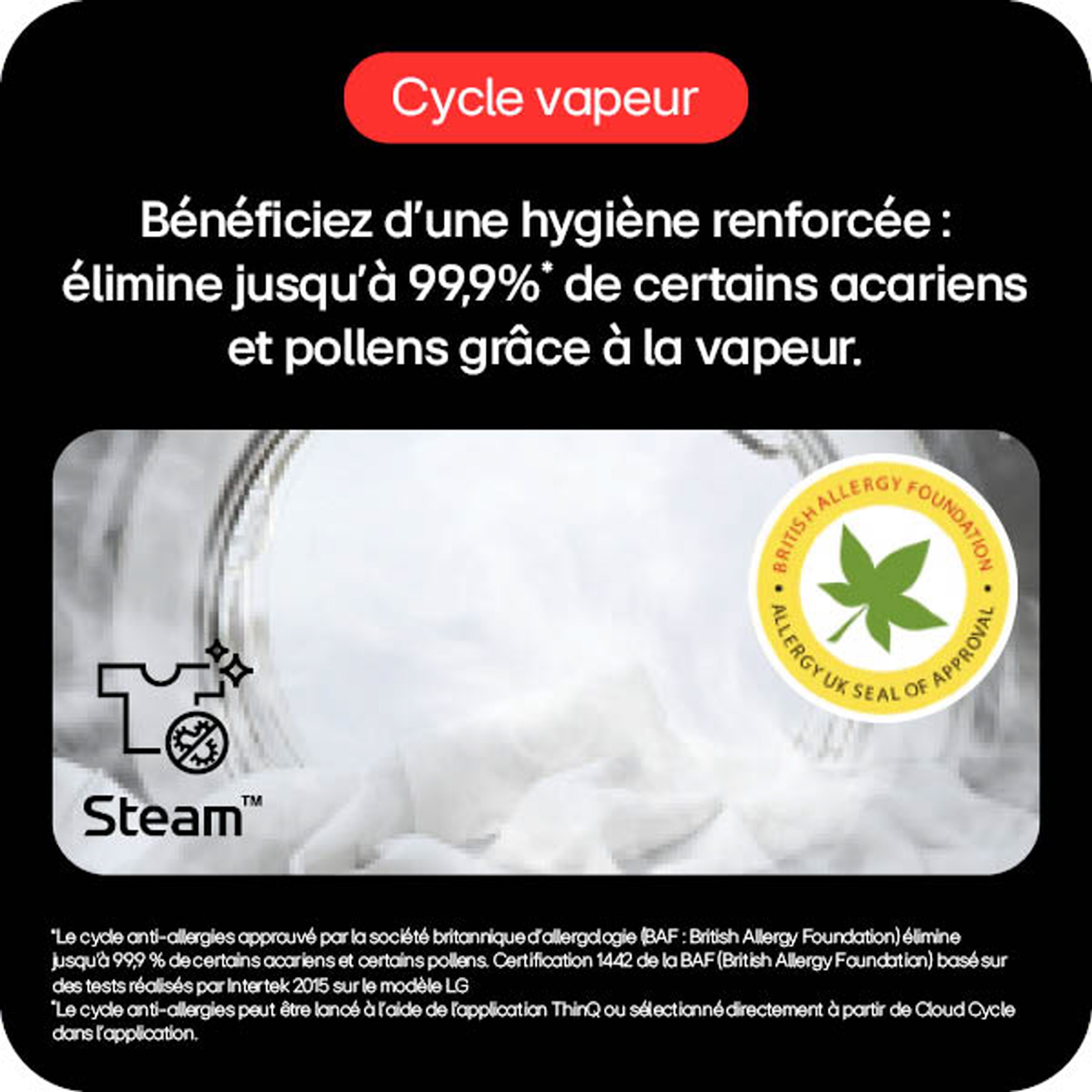 Lave linge Frontal LG 9kg 1400trs/min Blanc - F94B15WHS