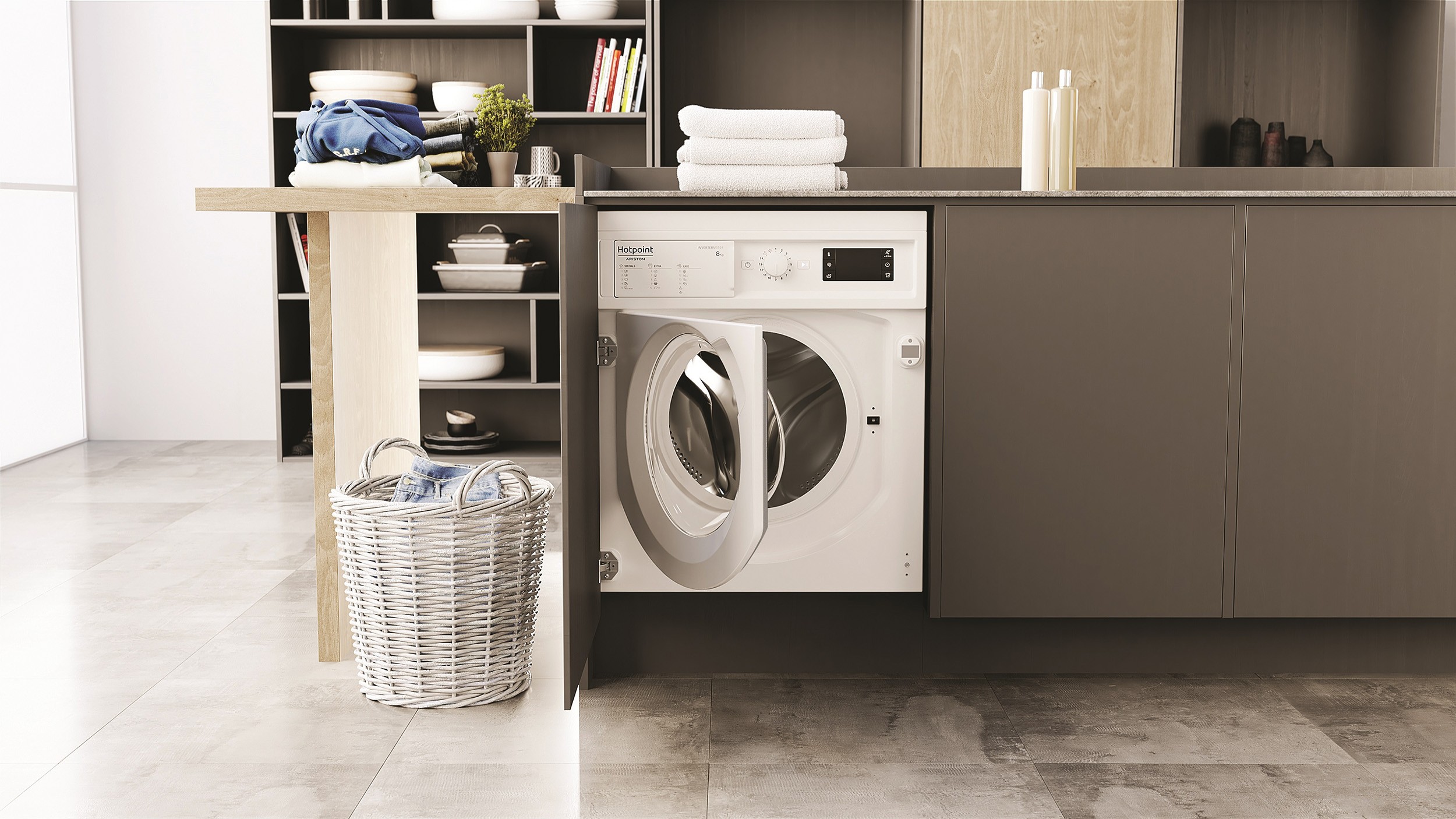Lave linge encastrable HOTPOINT 8kG 58L - BIWMHG81485EU Lave linge encastrable HOTPOINT 8kG 58L - BIWMHG81485EU