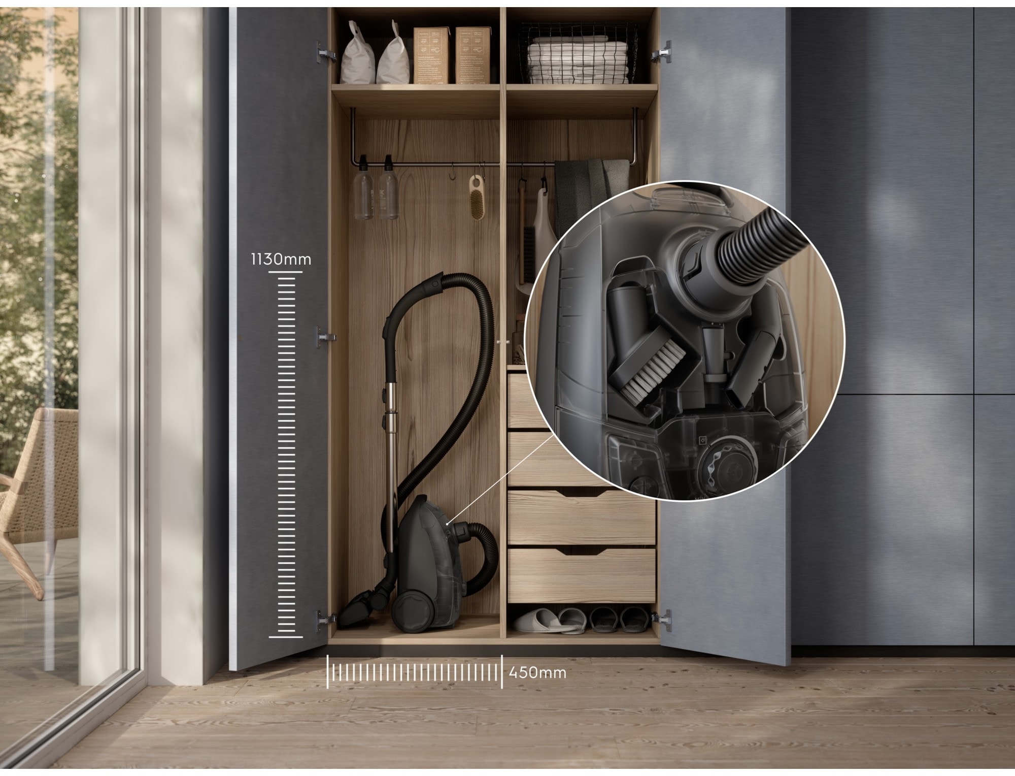 Aspirateur traîneau ELECTROLUX avec Sac Electrolux 500 - EB51C2GG Aspirateur traîneau ELECTROLUX avec Sac Electrolux 500 - EB51C2GG