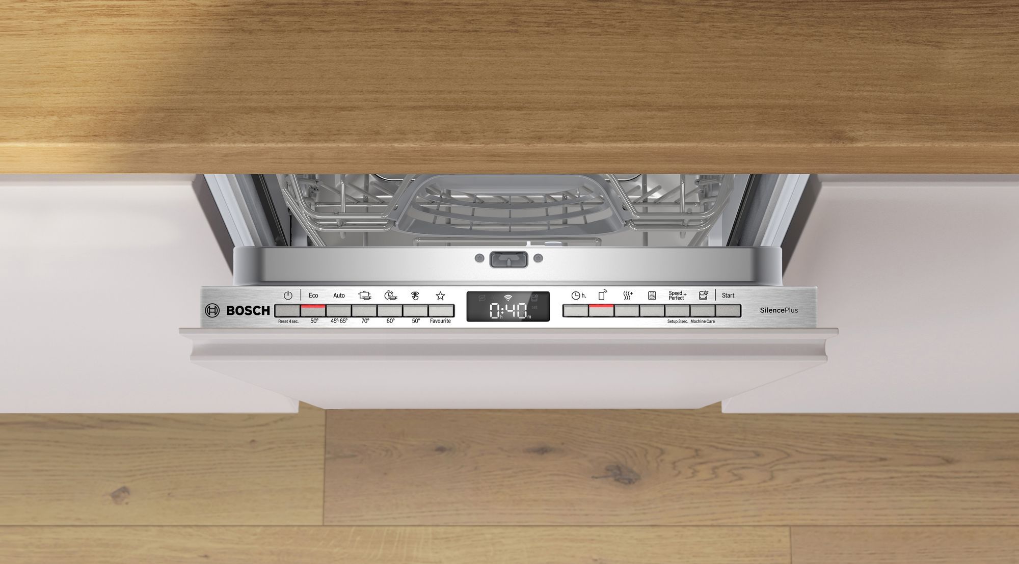 Lave vaisselle tout integrable 45 cm BOSCH Connecté 10 couverts 44dB Gris - SPV4EMX11E