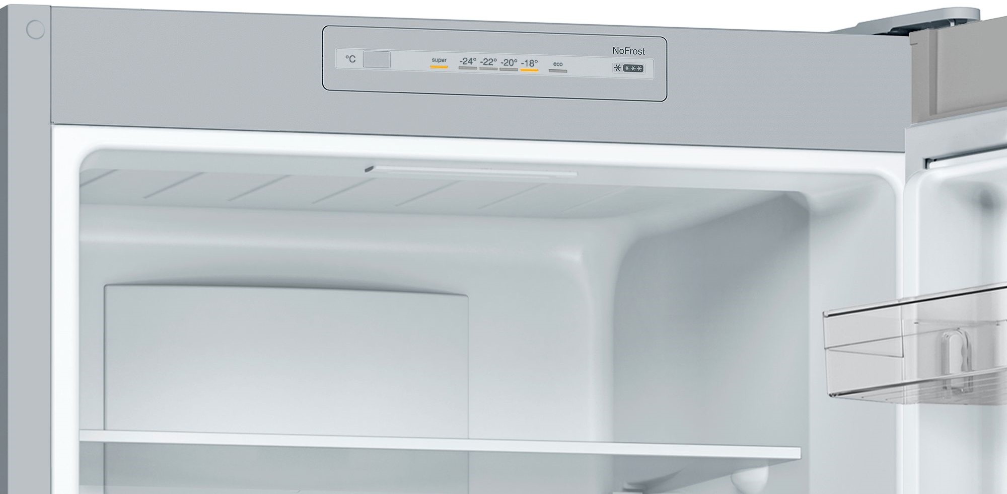 BOSCH Réfrigérateur congélateur bas Série 2 Multi AirFlow 279L Inox - KGN33NLEB