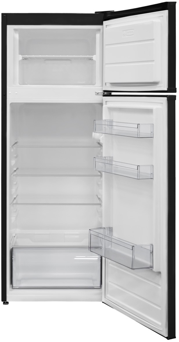 Réfrigérateur congélateur haut TELEFUNKEN , Froid statique, 212L, Noir - R2P263FBK