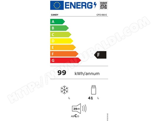 CANDY Réfrigérateur compact  - CFO050E