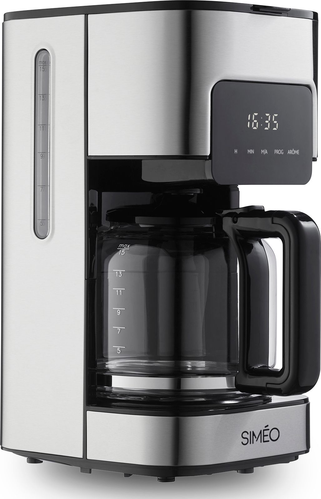 Cafetière SIMEO Programmable 1.5L 15 tasses Inox - CFP210