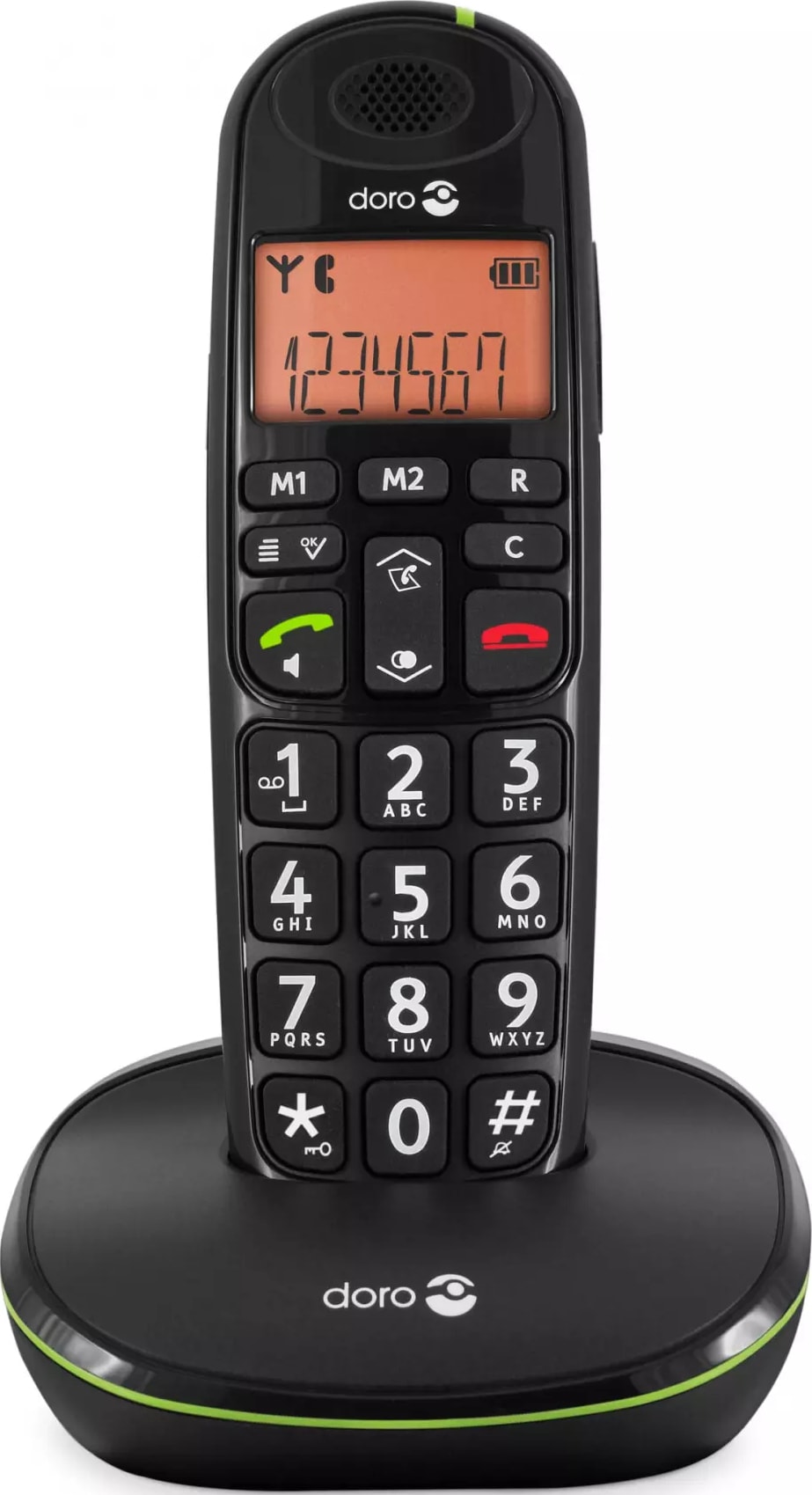 Téléphone sans fil DORO 20 contacts Noir PHONEEASY100WNOIR