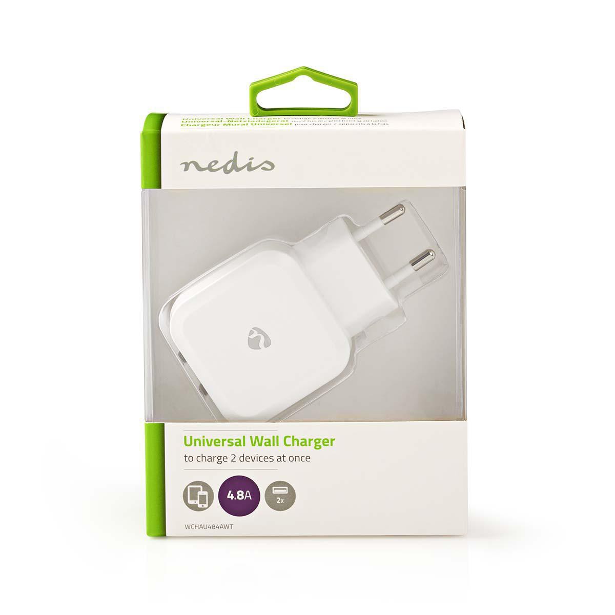 Chargeur secteur NEDIS  - WCHAU484AWT