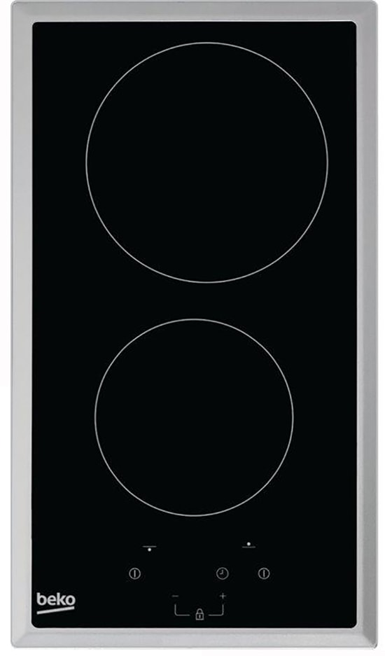 Domino vitroceramique BEKO 2 foyers 30 cm Noir HDMC32400TX