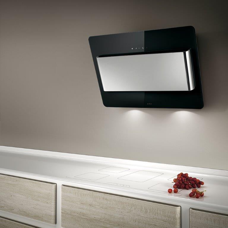 Hotte decorative murale ELICA 4 vitesses 80cm Noir - PRF0032793