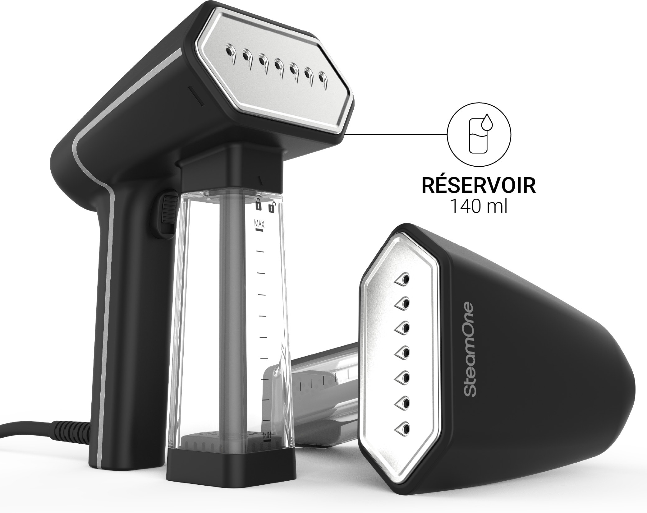 Défroisseur vapeur STEAMONE , 1800W, Noir - SN200B