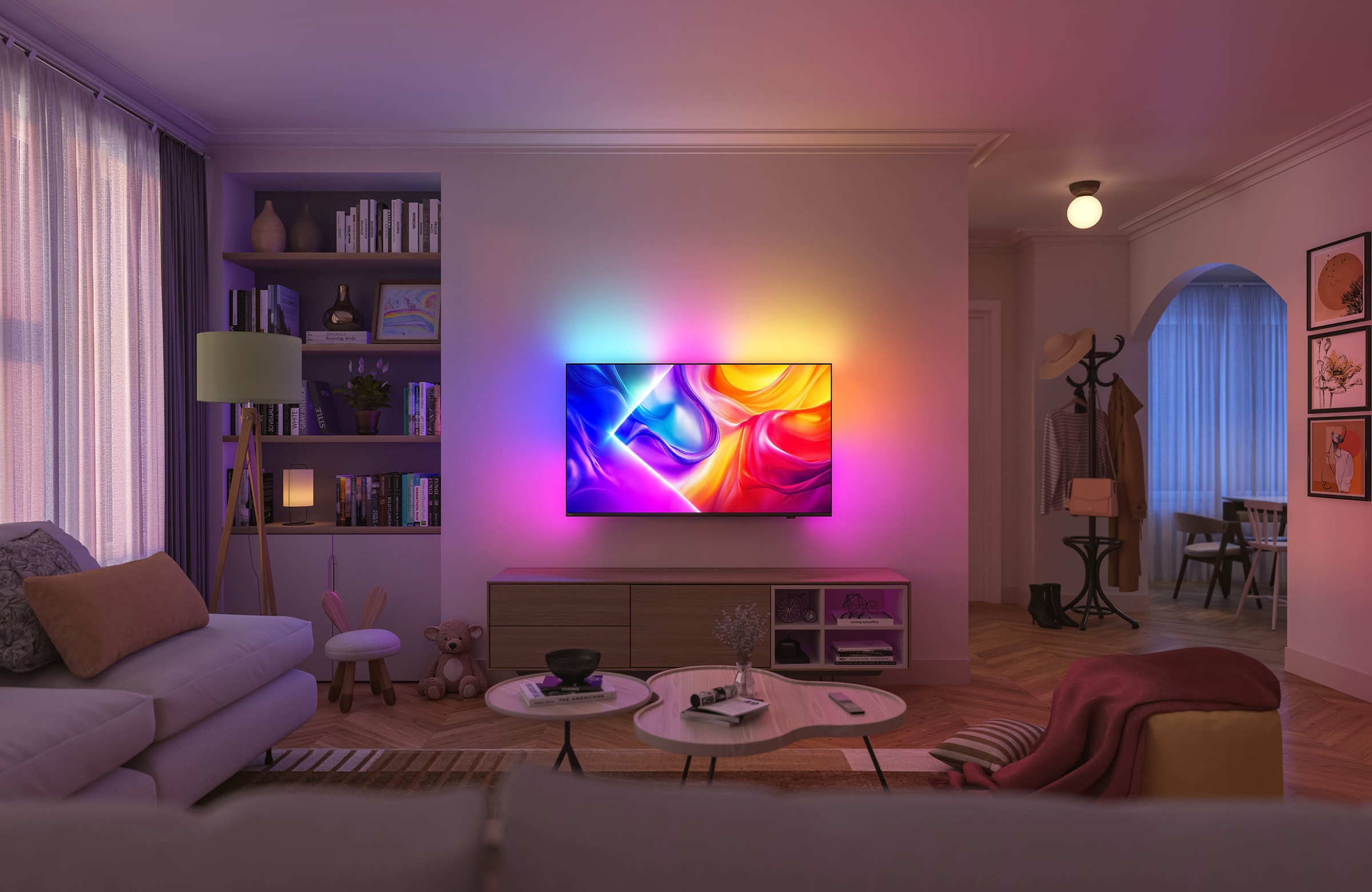 TV QLED 4K 108 cm PHILIPS Ambilight, 144Hz, 43" - 43PUS9000 TV QLED 4K 108 cm PHILIPS Ambilight, 144Hz, 43" - 43PUS9000