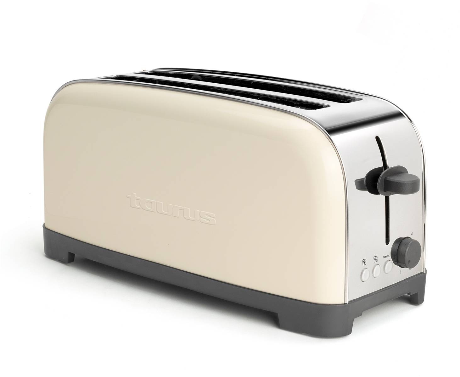 TAURUS Grille pain Vintage Cream 1400W Crème  VINTAGECREAM1400W