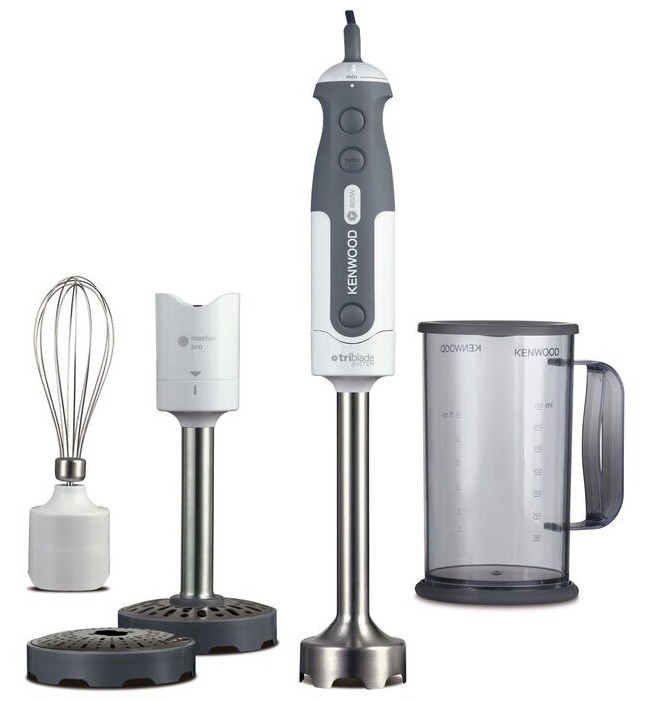 KENWOOD Mixeur Plongeant Triblade 800W Blanc  HDP401WH