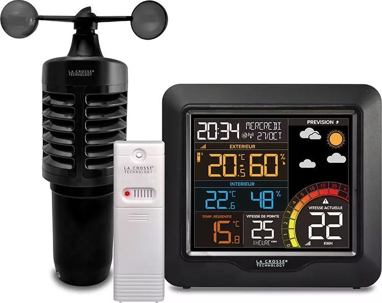 Station météo LA CROSSE TECH 433 Mhz Noir - WS6861-BLA