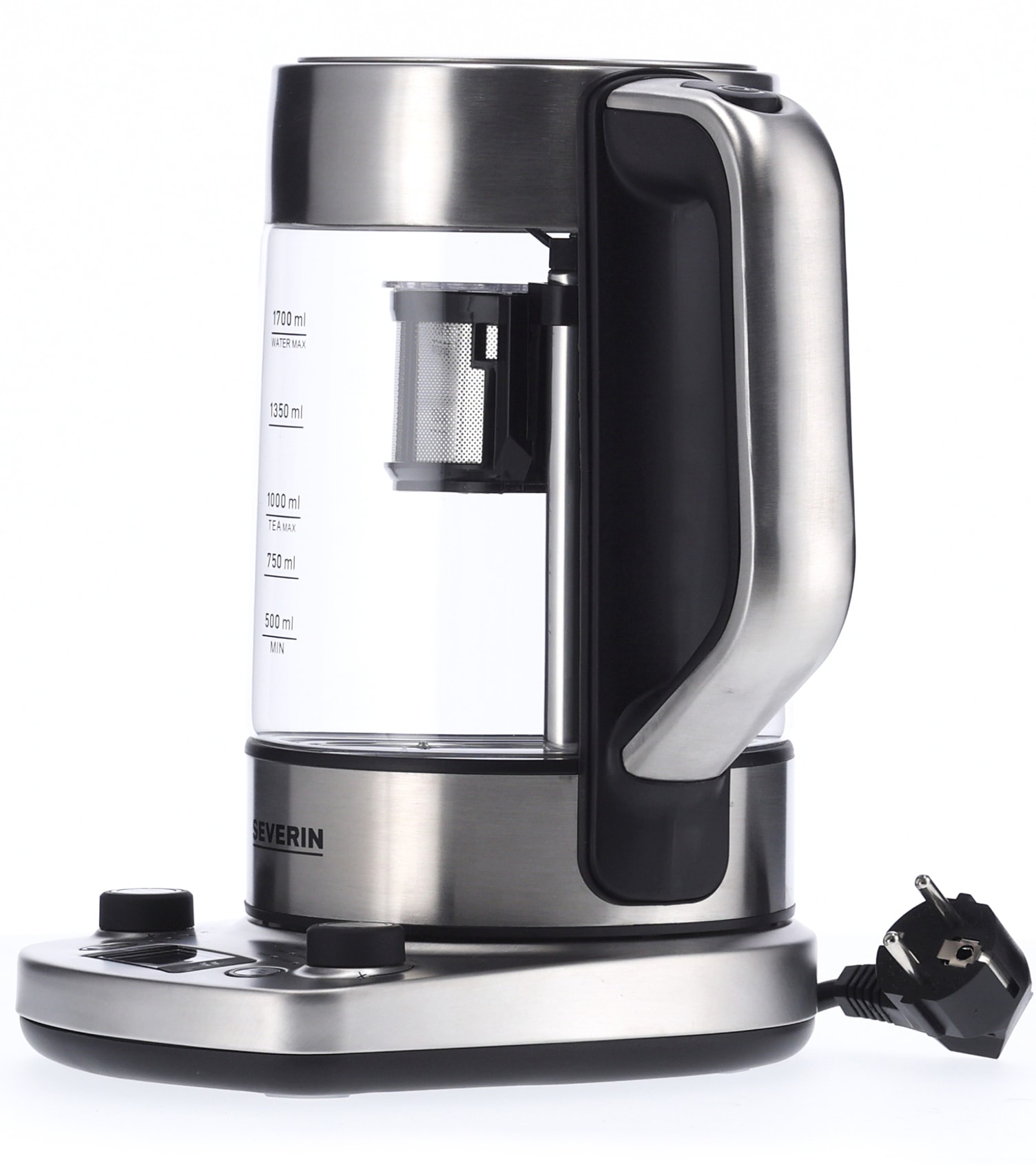 Bouilloire SEVERIN Température réglable 1,7L 3000W Inox - WK3422