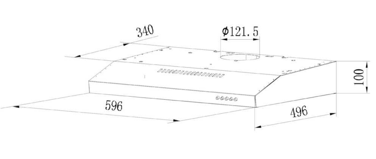 ROSIERES Hotte casquette RHC6381GR