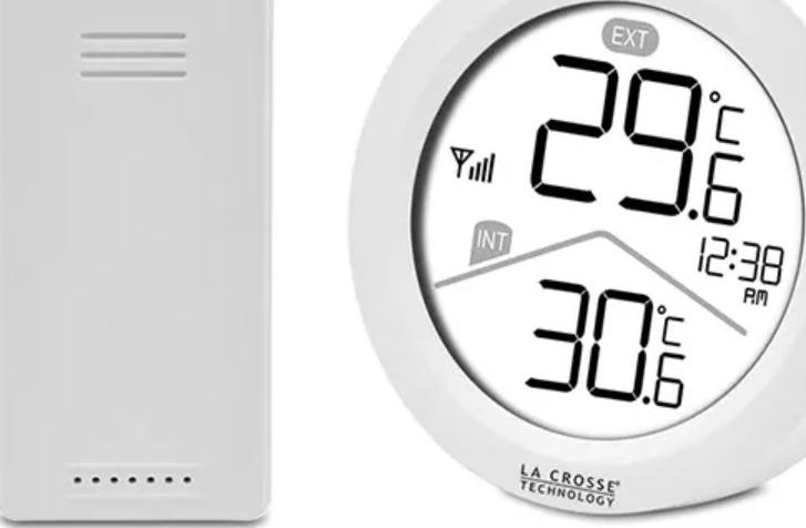 Station météo LA CROSSE TECH 433 Mhz Blanc WS6219-WHI