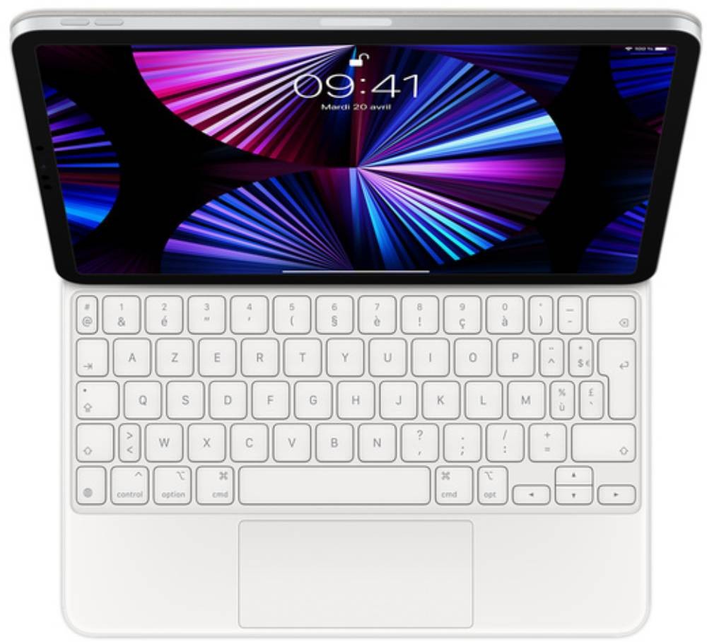 Clavier iPad APPLE Magic Keyboard Ipad Pro 11" Blanc - MJQJ3F/A