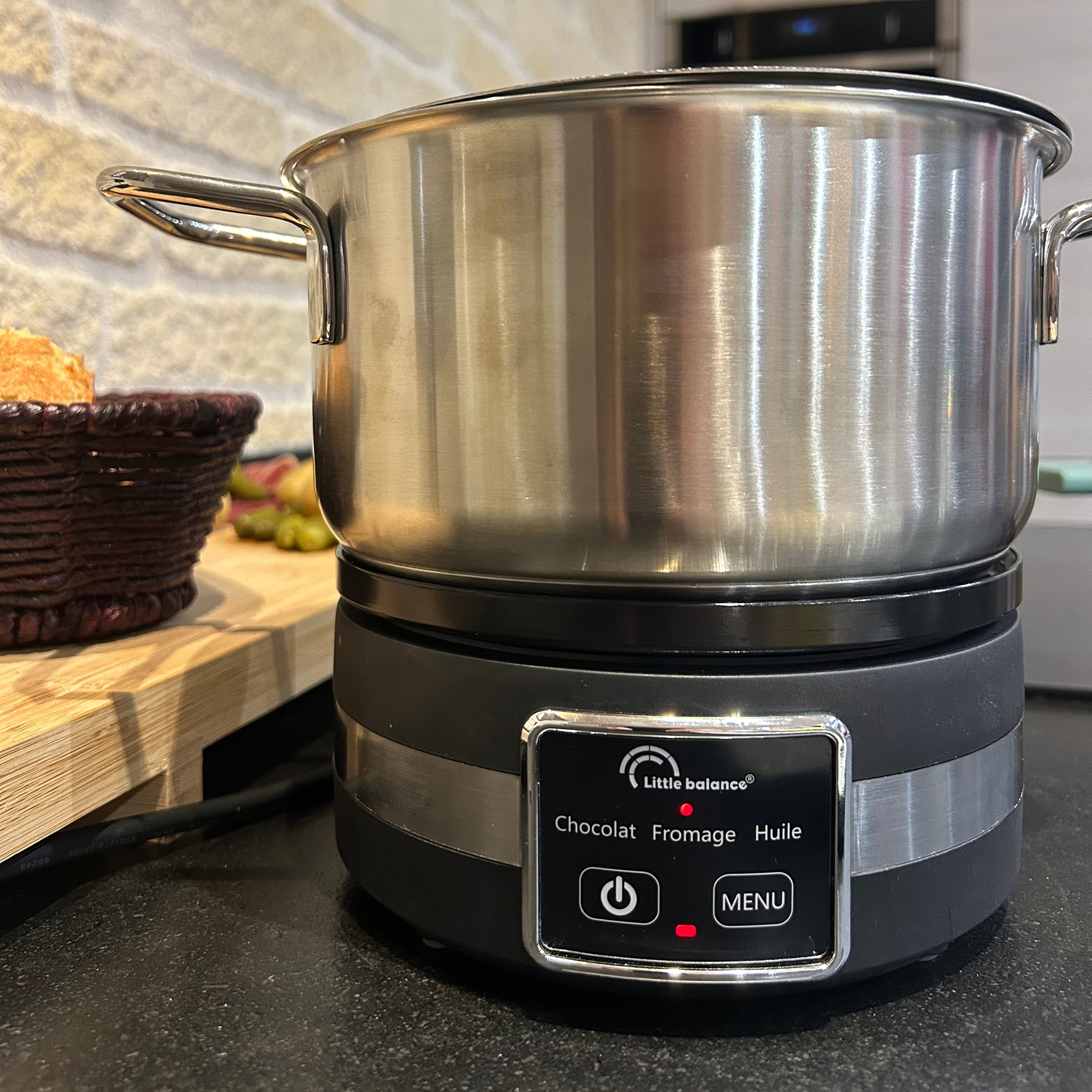 Fondue LITTLE BALANCE 8 personnes 1200W 2.3L Inox - 8965