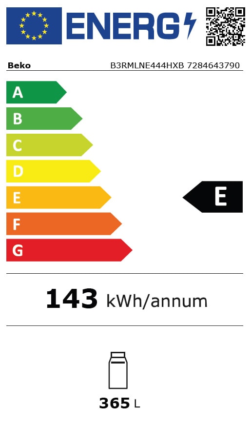 Réfrigérateur 1 porte BEKO - B3RMLNE444HXB Réfrigérateur 1 porte BEKO - B3RMLNE444HXB