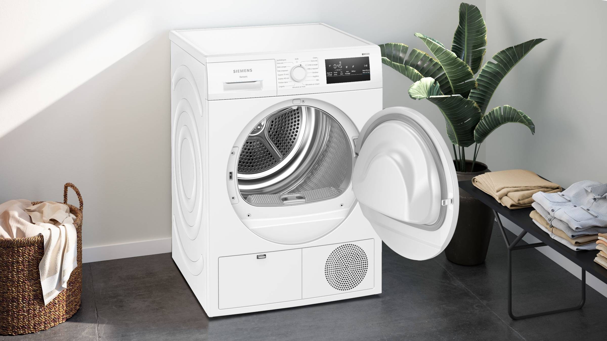 SIEMENS Sèche linge Condensation iQ300 autoDry 7kg - WT43N208FR