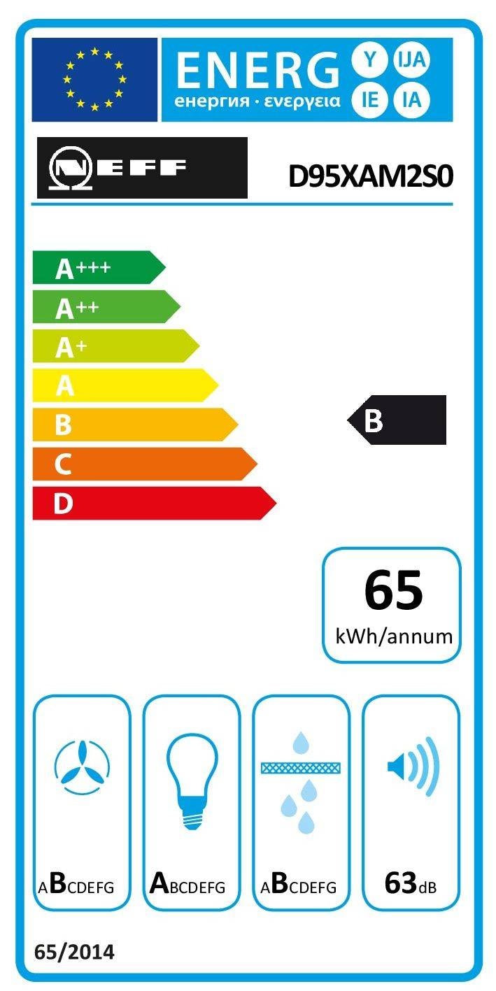 Hotte intégrée NEFF N70, 4 vitesses, 63dB, 90cm, Noir - D95XAM2S0 Hotte intégrée NEFF N70, 4 vitesses, 63dB, 90cm, Noir - D95XAM2S0