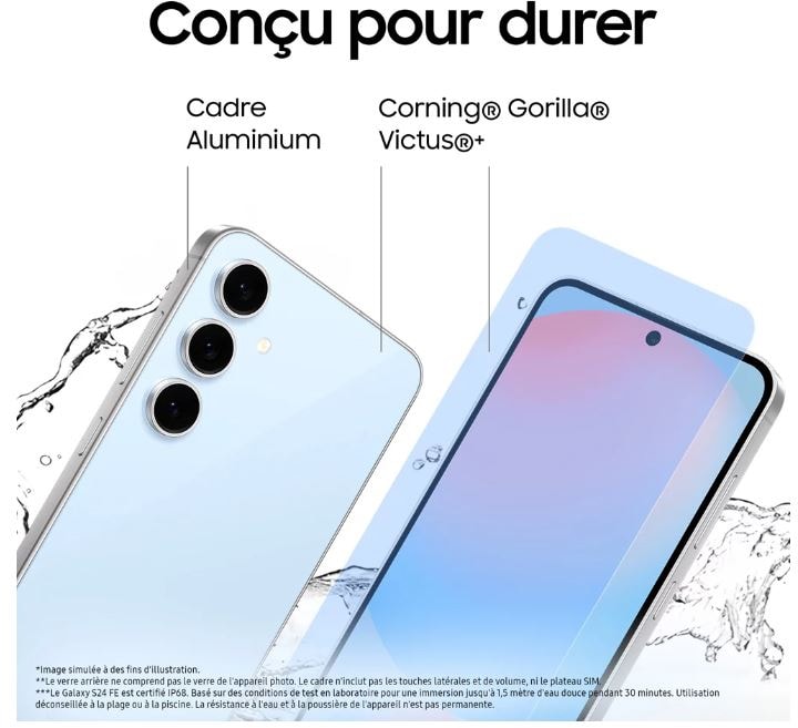Smartphone SAMSUNG - GALAXY-S24FE-128BLEU Smartphone SAMSUNG - GALAXY-S24FE-128BLEU