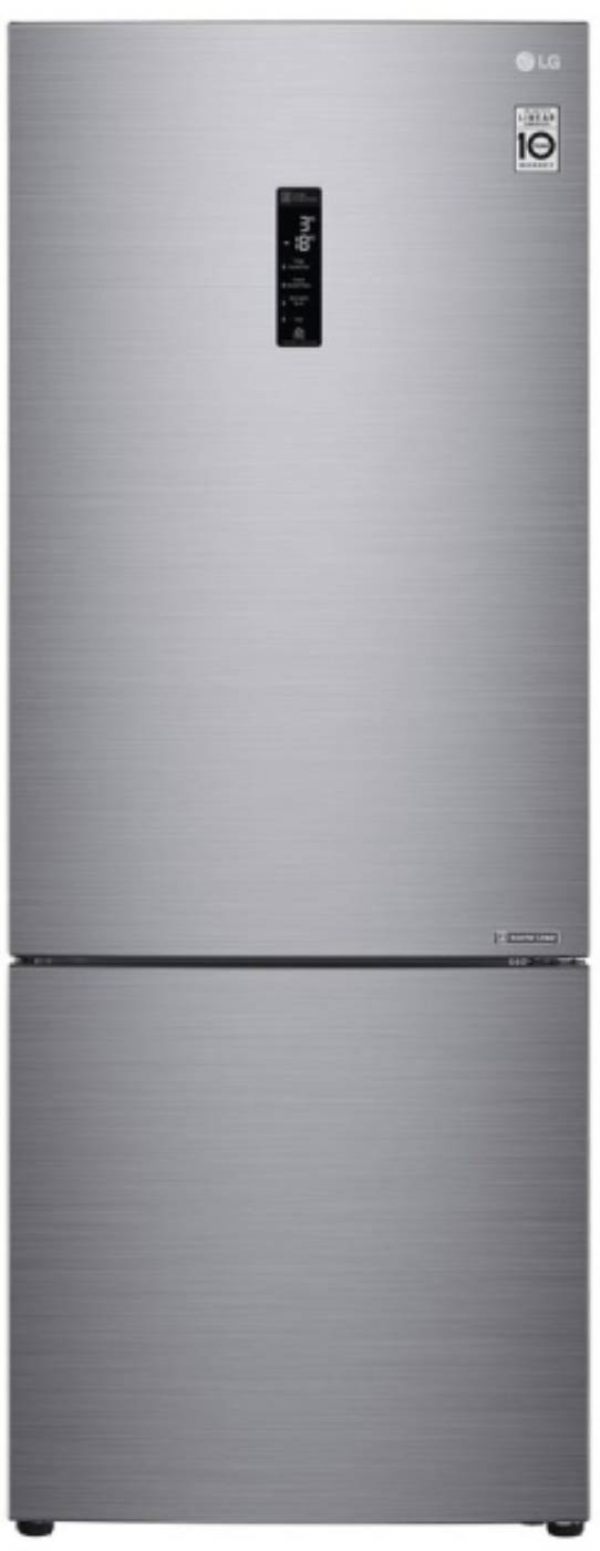 Réfrigérateur congélateur bas LG No Frost 462L Inox GBB566PZHZN