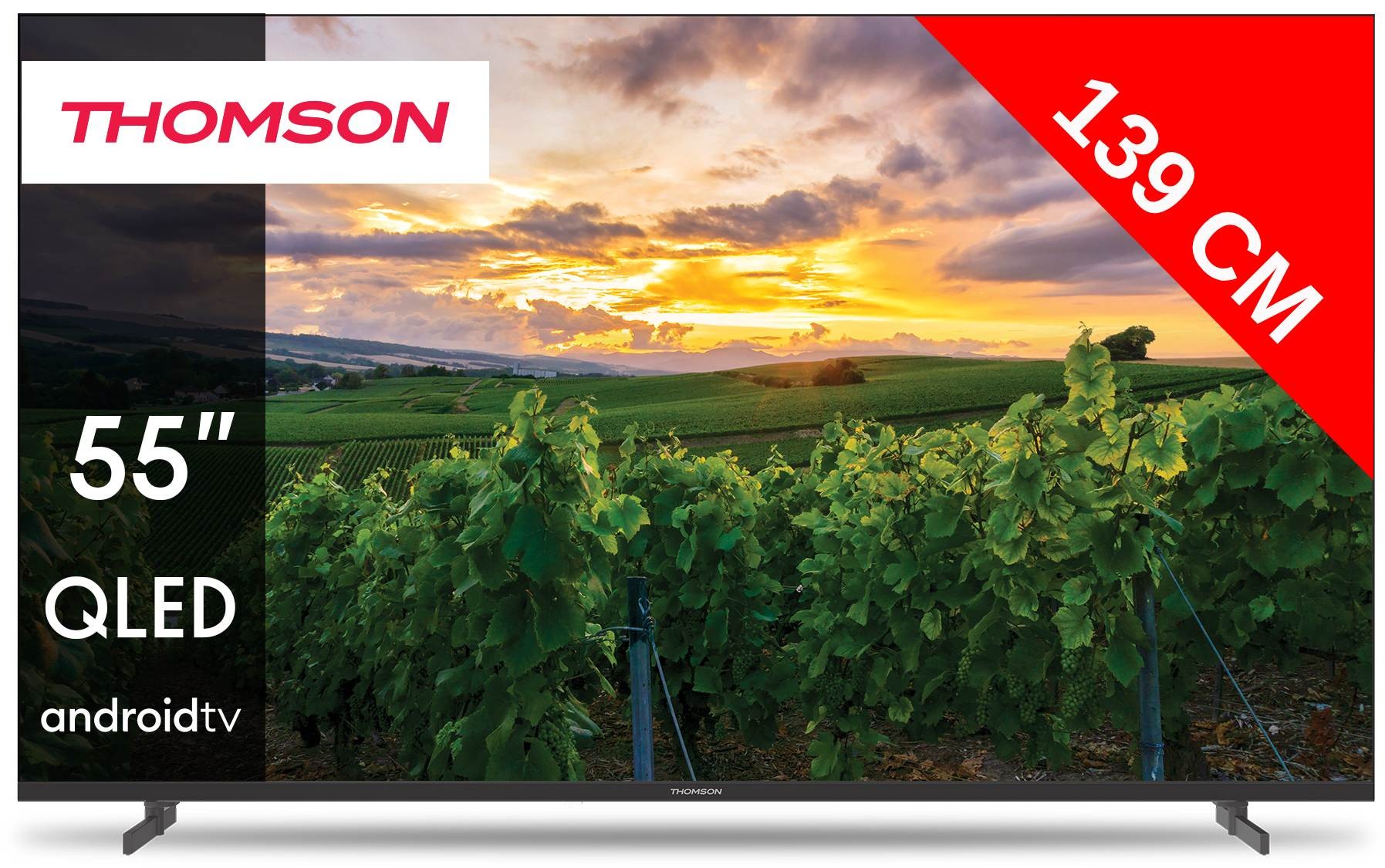 THOMSON TV QLED 4K 139 cm Dolby Atmos 55"  55QA2S13
