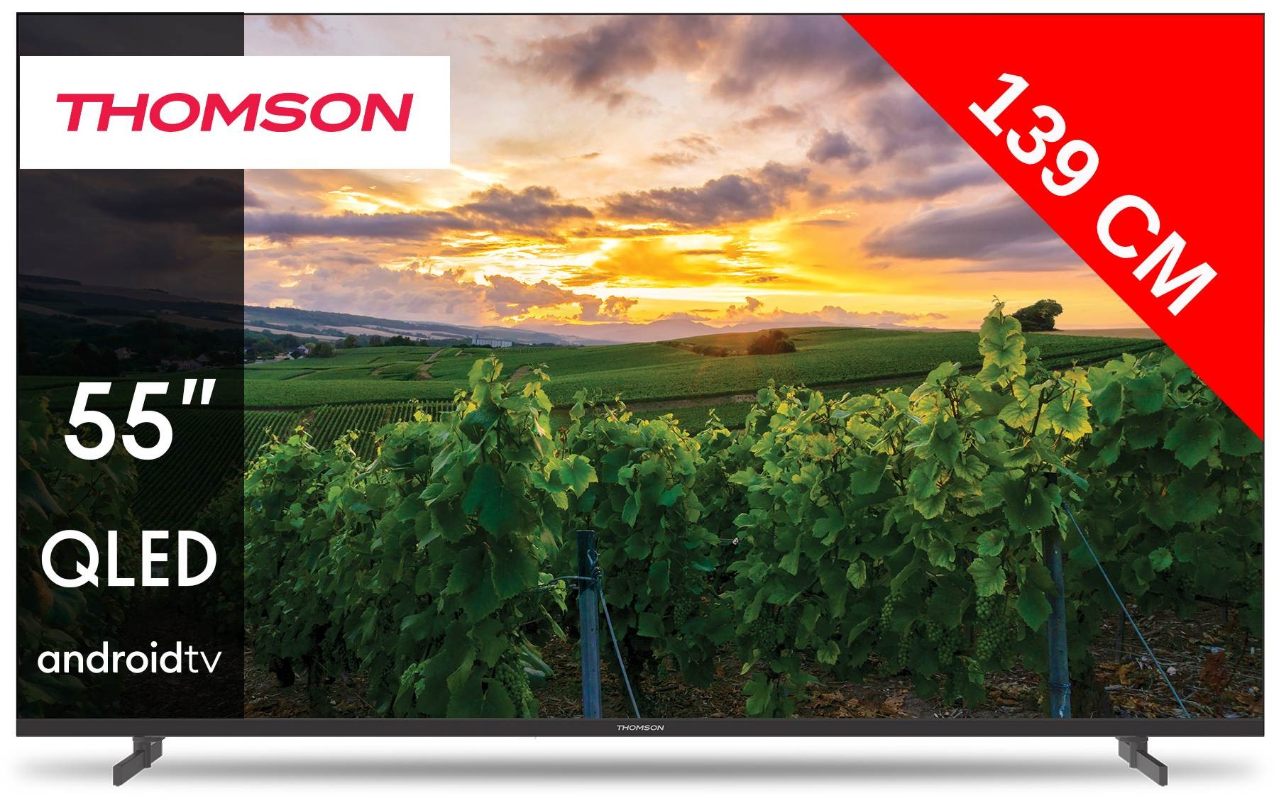 THOMSON TV QLED 4K 139 cm Dolby Atmos 55" - 55QA2S13