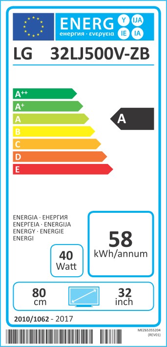 TV LED 80 cm LG  - 32LJ510B
