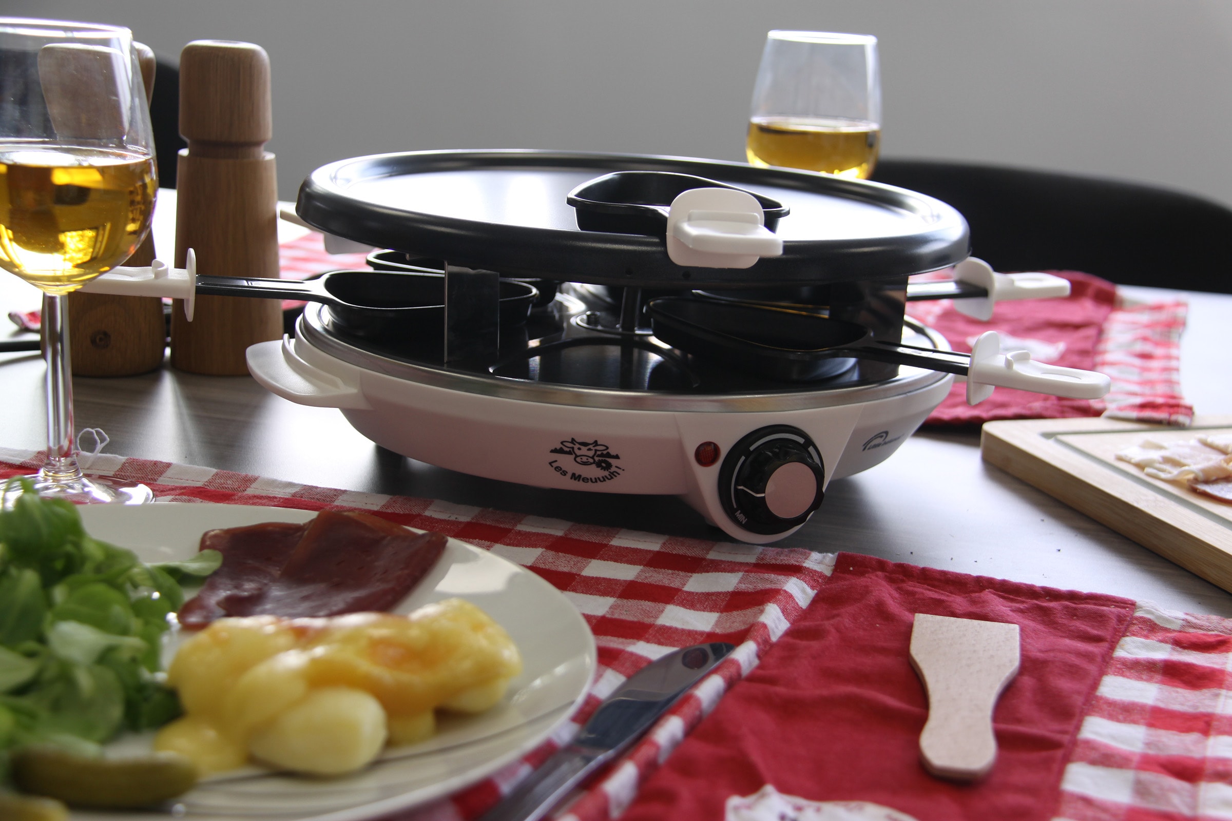 Raclette Multifonction LITTLE BALANCE 6 personnes 1200W Blanc - 8748