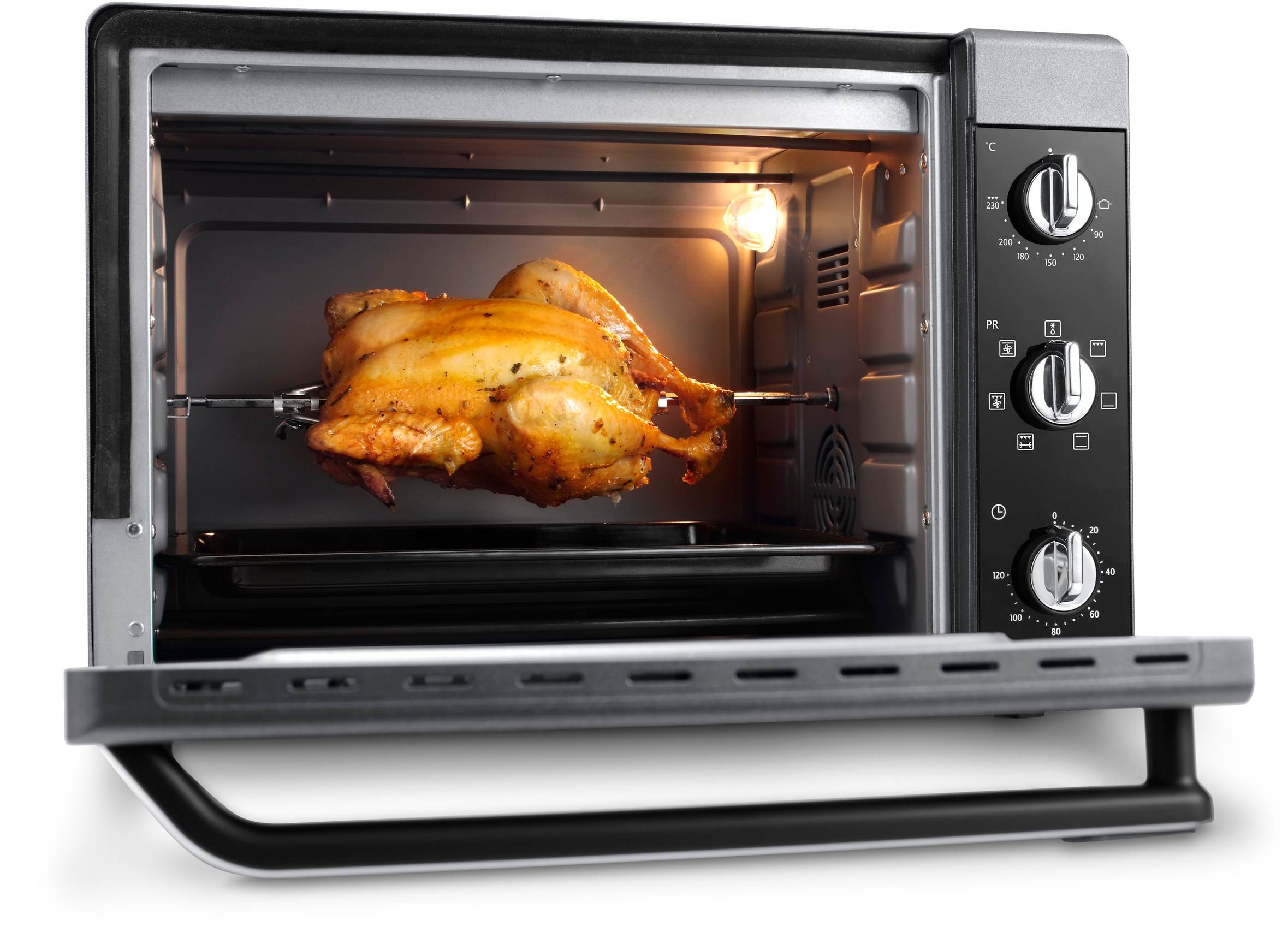 Mini four DELONGHI Chaleur tournante + grill 2000W 40L Noir - EO4123S