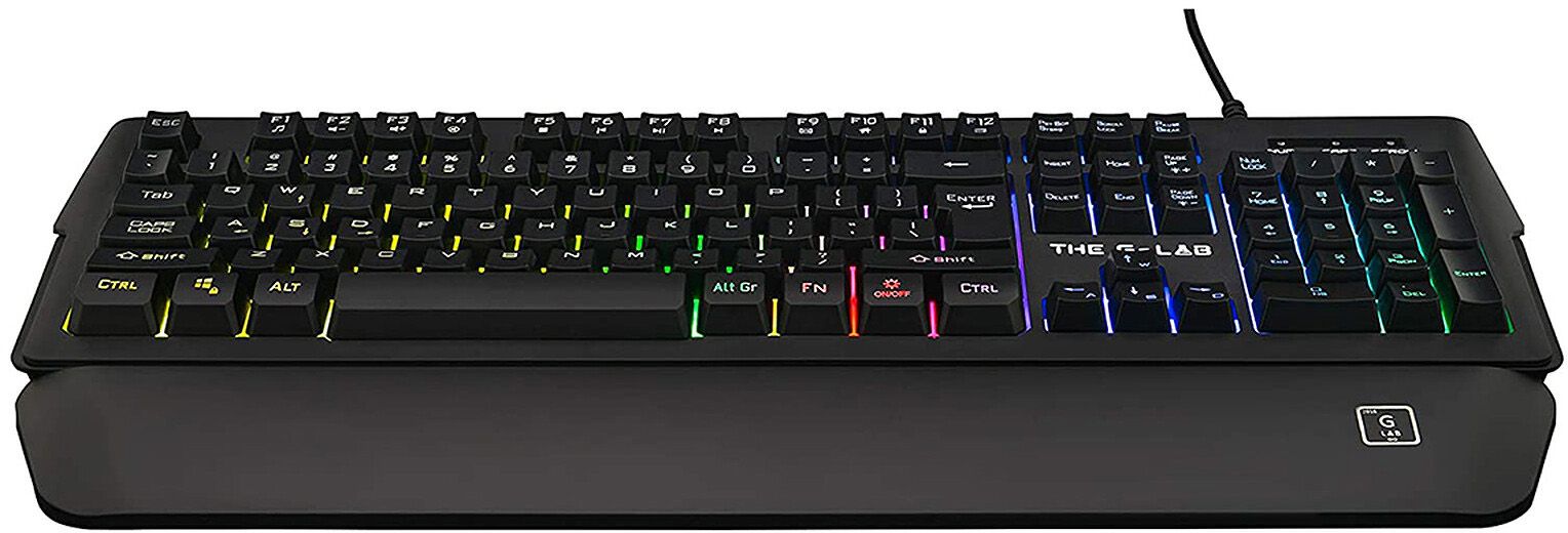Clavier gamer THE G-LAB Membrane RGB KEYZ-PALLADIUM/FR