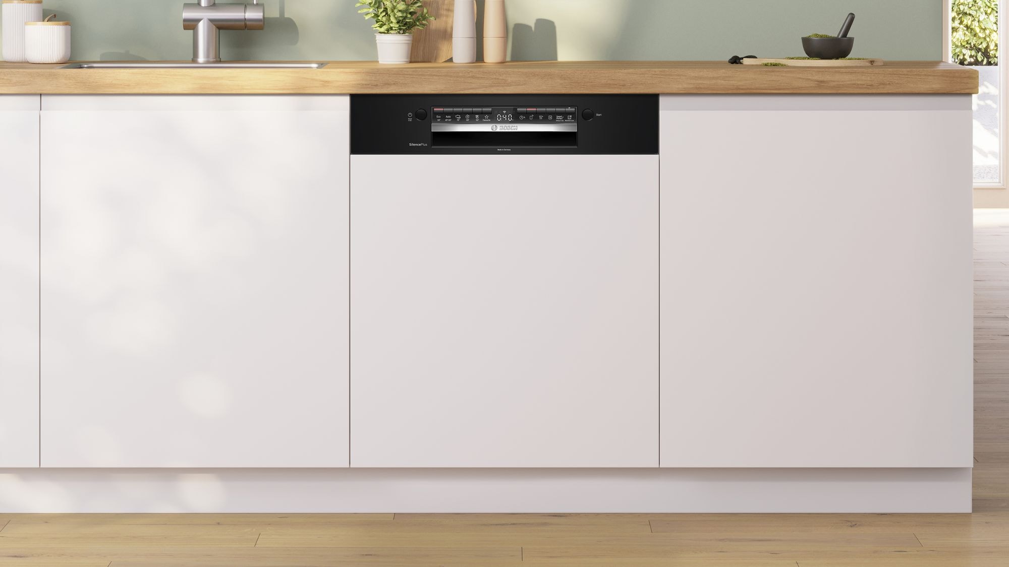 Lave vaisselle encastrable 60 cm BOSCH Connecté 14 couverts 42dB Noir - SMI4HCB07E