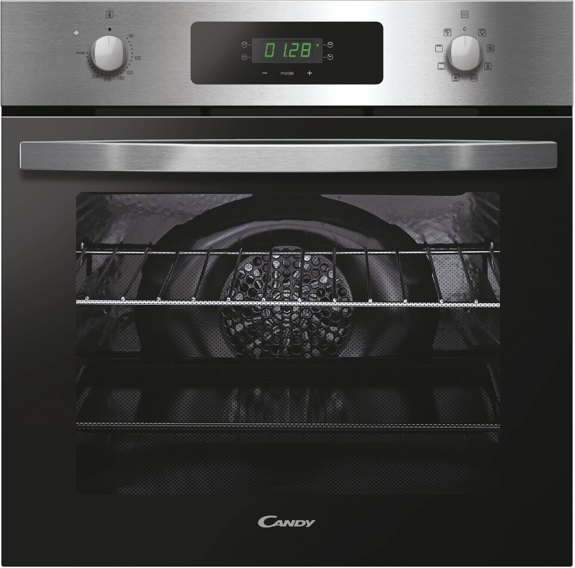 Four encastrable émail lisse CANDY chaleur tournante 65L Inox - FIDCX605 Four encastrable émail lisse CANDY chaleur tournante 65L Inox - FIDCX605